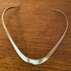 Vintage modernist sterling silver necklace by Gary G